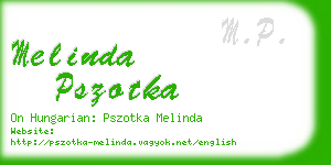 melinda pszotka business card